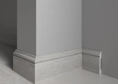 Плинтус 005-89SH DD, полиуретан ,размер: длина 2400 мм., толщина 13 мм., высота 79 мм.,Россия