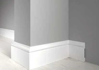 Плинтус 005-115 DD, полиуретан ,размер: длина 2400 мм., толщина 13 мм., высота 79 мм.,Россия