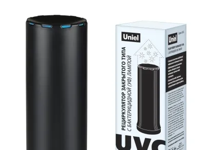 Ультрафиолетовый бактерицидный рециркулятор Uniel UDG-T30A UVCB Black UL-00007696