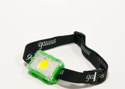 Налобный светодиодный фонарь Gauss от батареек 65х45 150 лм GF305