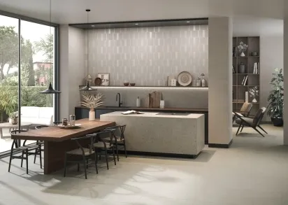 Плитка PFE055 Карандаш Скарпа серый светлый матовый 20x2x0,9