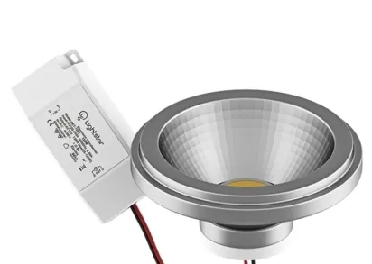 Лампа светодиодная Lightstar LED AR111 12W 4000K полусфера никель 932104