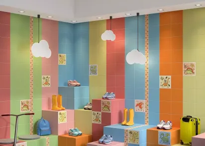 Плитка OP/A228/5009 Декор Динозаврики 3 матовый 20x20