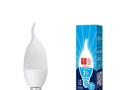 Лампа светодиодная E14 7W 3000K матовая LED-CW37-7W/WW/E14/FR/NR UL-00003801