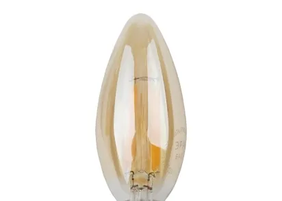 Лампа светодиодная филаментная ЭРА E14 5W 4000K золотая F-LED B35-5W-840-E14 gold Б0047032