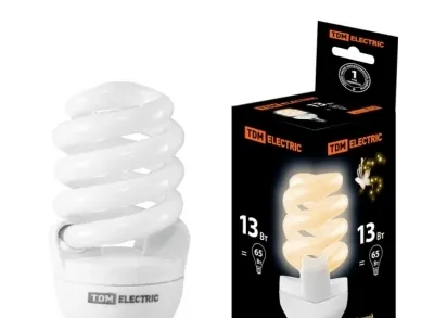 Лампа энергосберегающая TDM Electric Е14 13W 2700K матовая SQ0323-0054