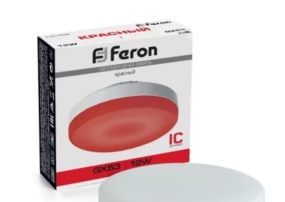 Лампа светодиодная Feron GX53 12W красная LB-455 51018