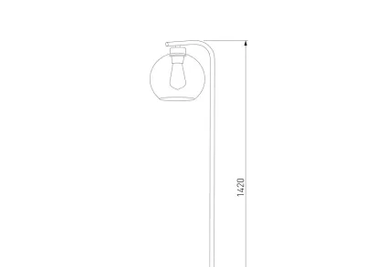 Торшер TK Lighting 5051 Cubus Graphite