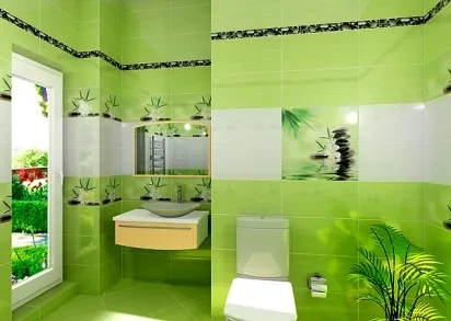 Плитка Ливадия салатный 25х50