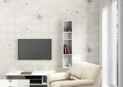 Плитка Оникс декор бабочка 3 салатный 25х50