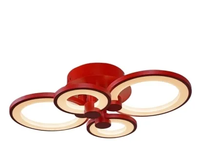Потолочная светодиодная люстра iLedex Ring A001/4 Red