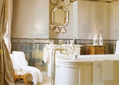 Плитка RGG03-02 RIGA GRANDE ORO SU CREMA 20x20