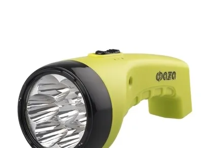 Ручной светодиодный фонарь ФАZA аккумуляторный 28 лм 168х71 AccuF2-L07-gn