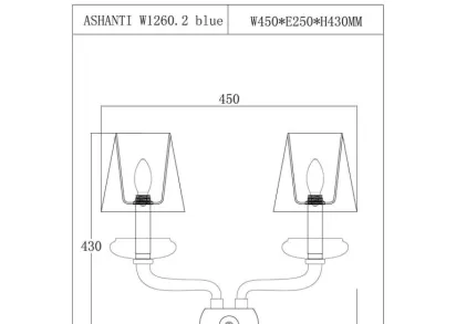 Бра Lucia Tucci Ashanti W1260.2 blue