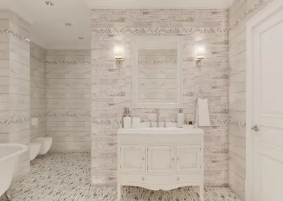 Плитка GT13VG San Remo Белый геометрия 50x25