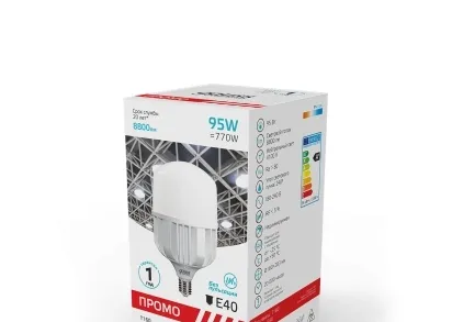 Лампа светодиодная Gauss E40 95W 4100K матовая 60420