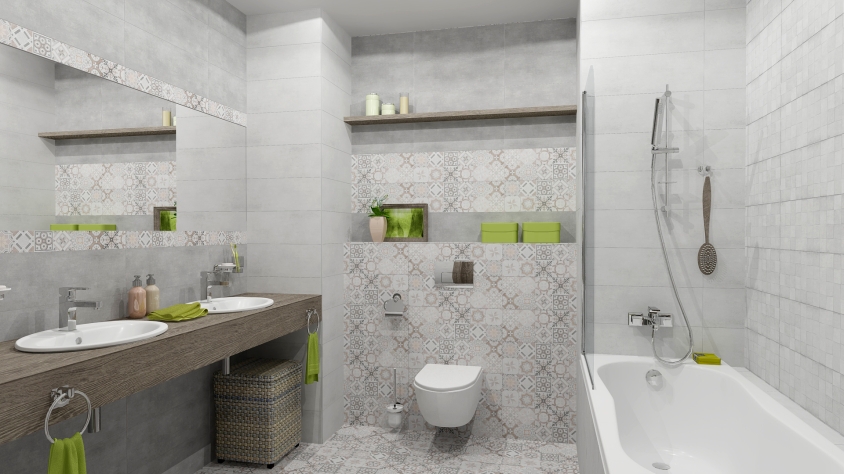 Плитка Sonata рельефная серая (C-SOS092D) 20x60